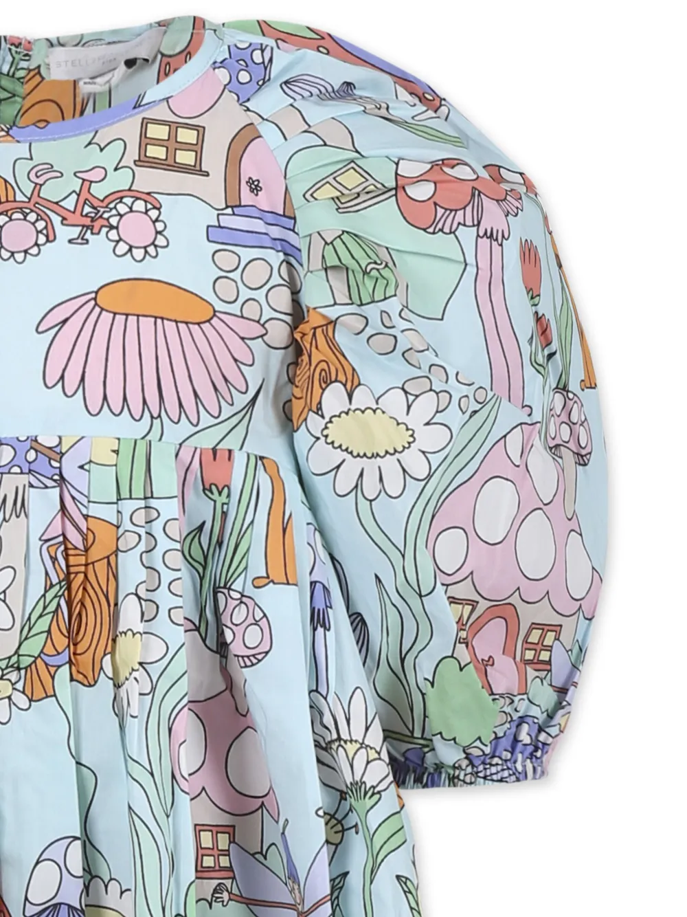 Stella McCartney Kids Jurk met print Blauw