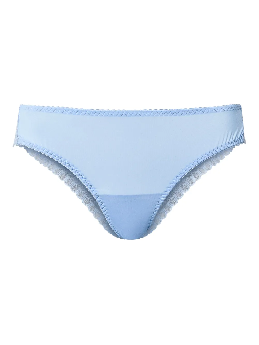 TWINSET bikini bottom con ribete de encaje | azul | Image 1