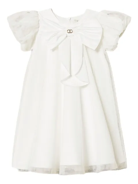 TWINSET Kids vestido con detalle de moño