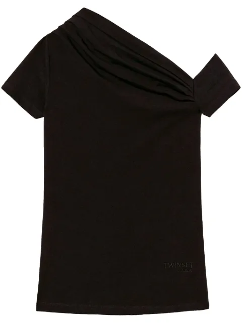 TWINSET draped-detail T-shirt