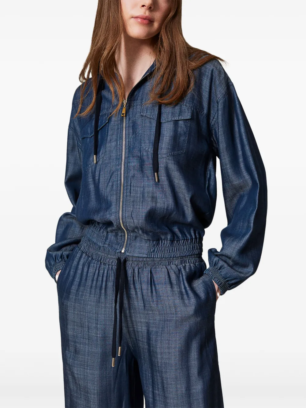 TWINSET Jaqueta jeans com capuz | Jaqueta jeans | Image 2