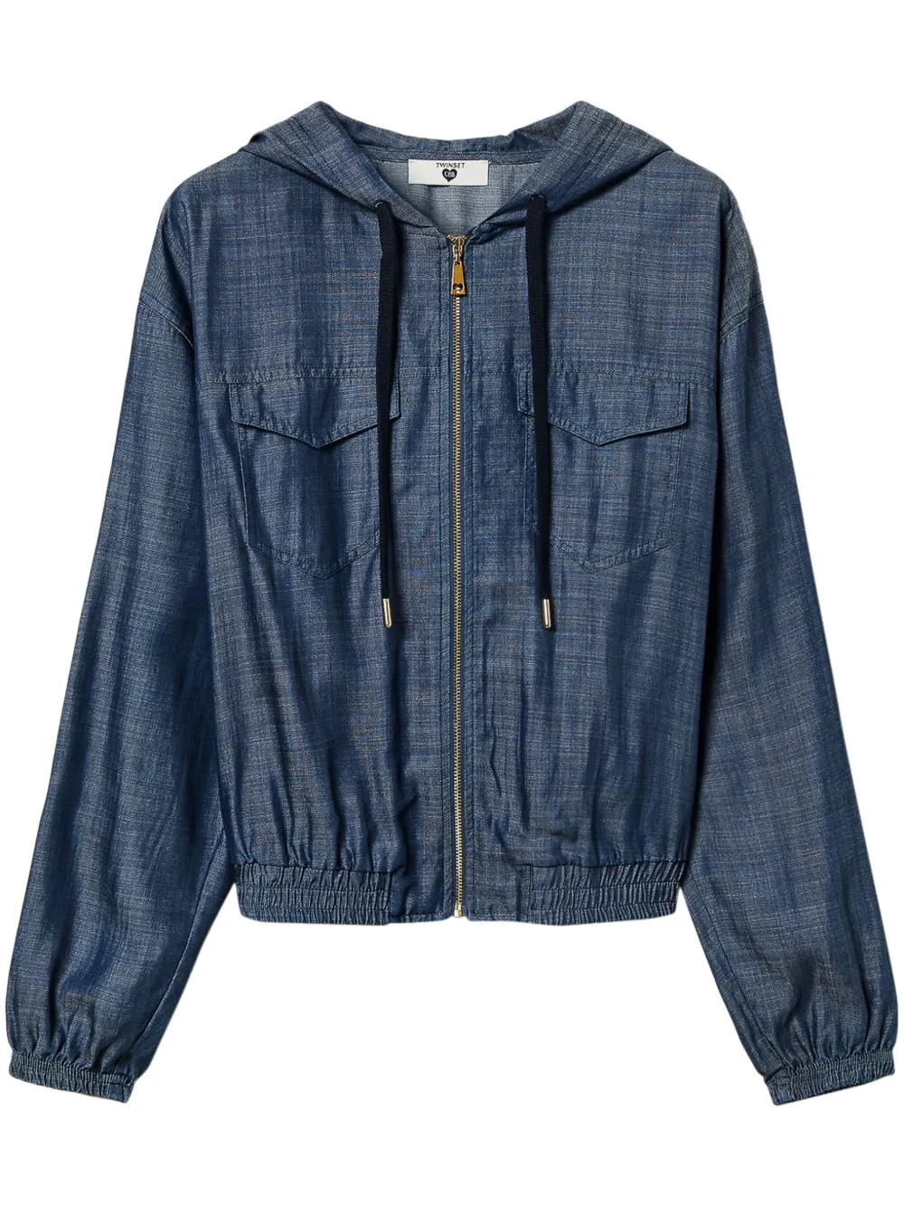 hooded denim jacket