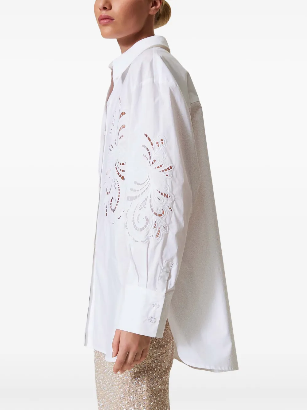 TWINSET Popeline blouse Wit