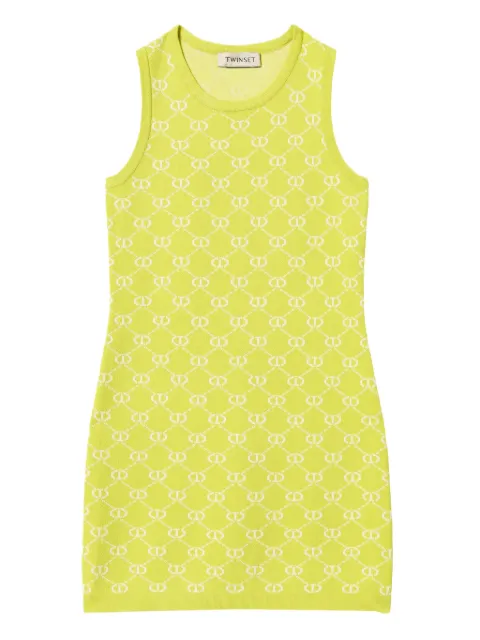 TWINSET Kids monogram jacquard dress
