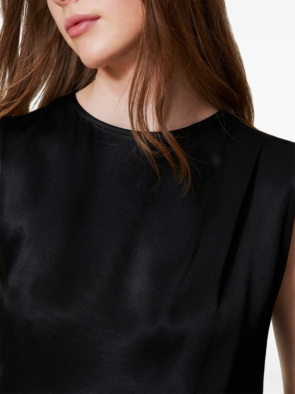 TWINSET Satijnen blouse Zwart