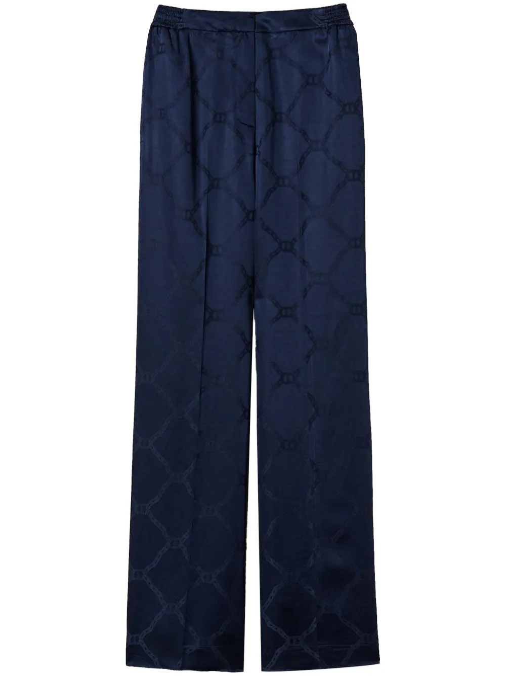 Oval T-jacquard palazzo pants