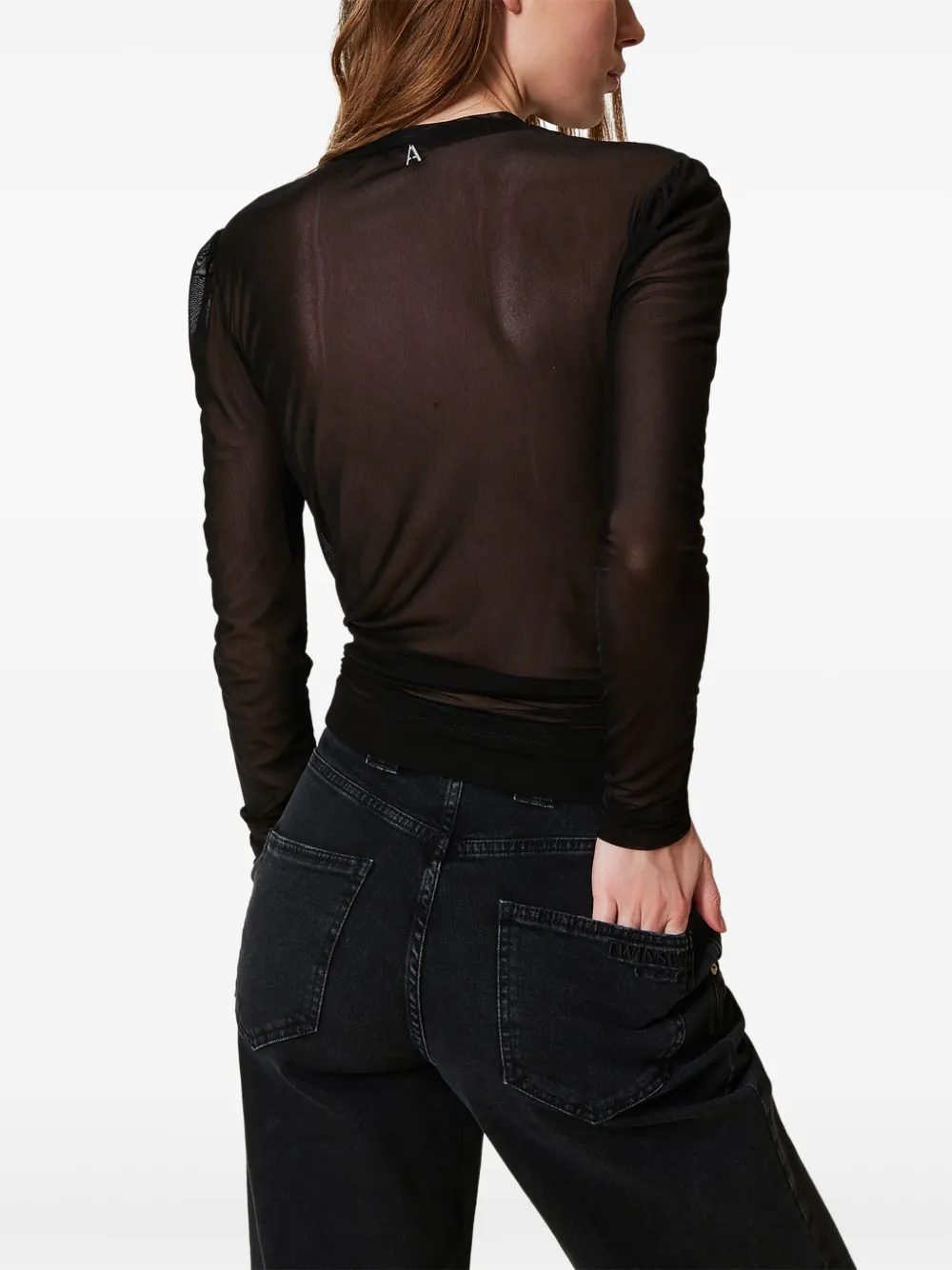 TWINSET Tulen top Zwart