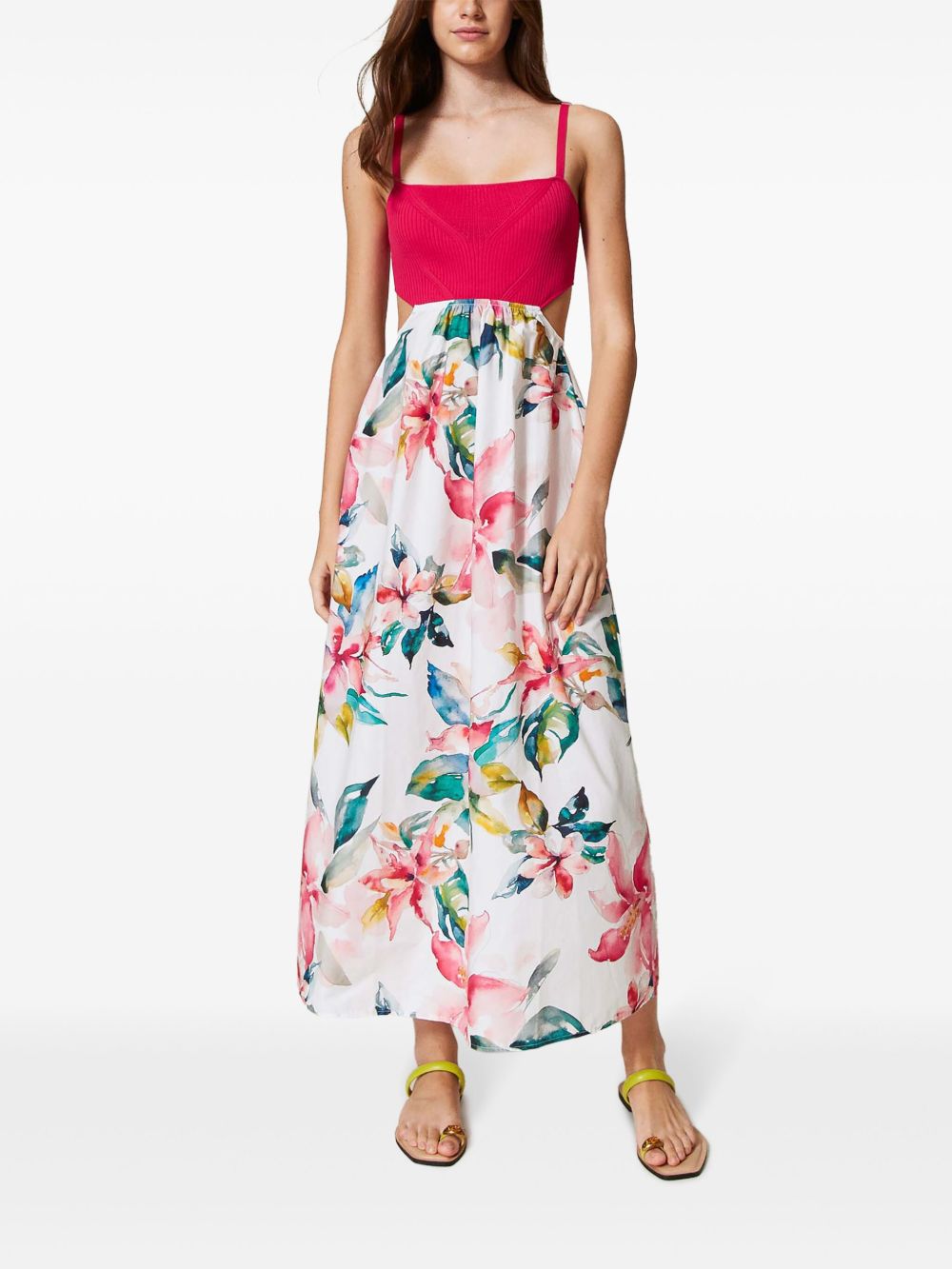 TWINSET Maxi-jurk met print - Wit