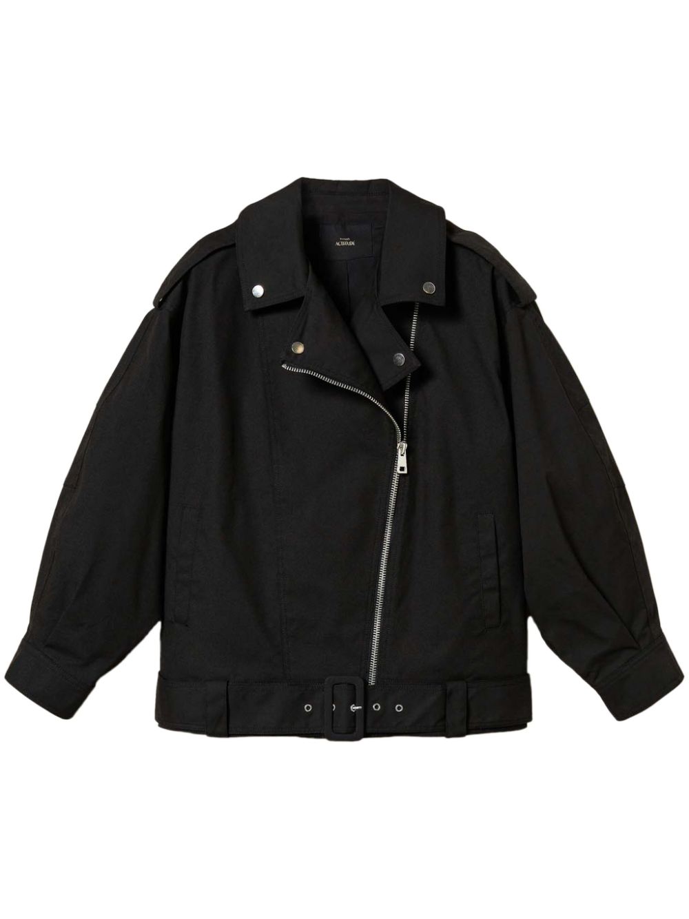 belted biker jacket