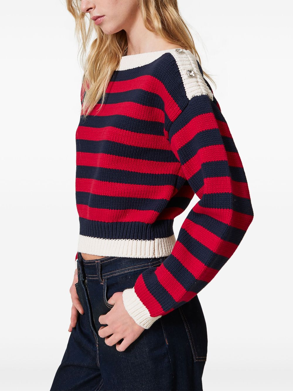 TWINSET striped jumper - Rood