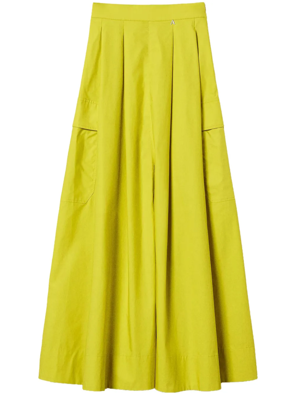 poplin pleated skirt