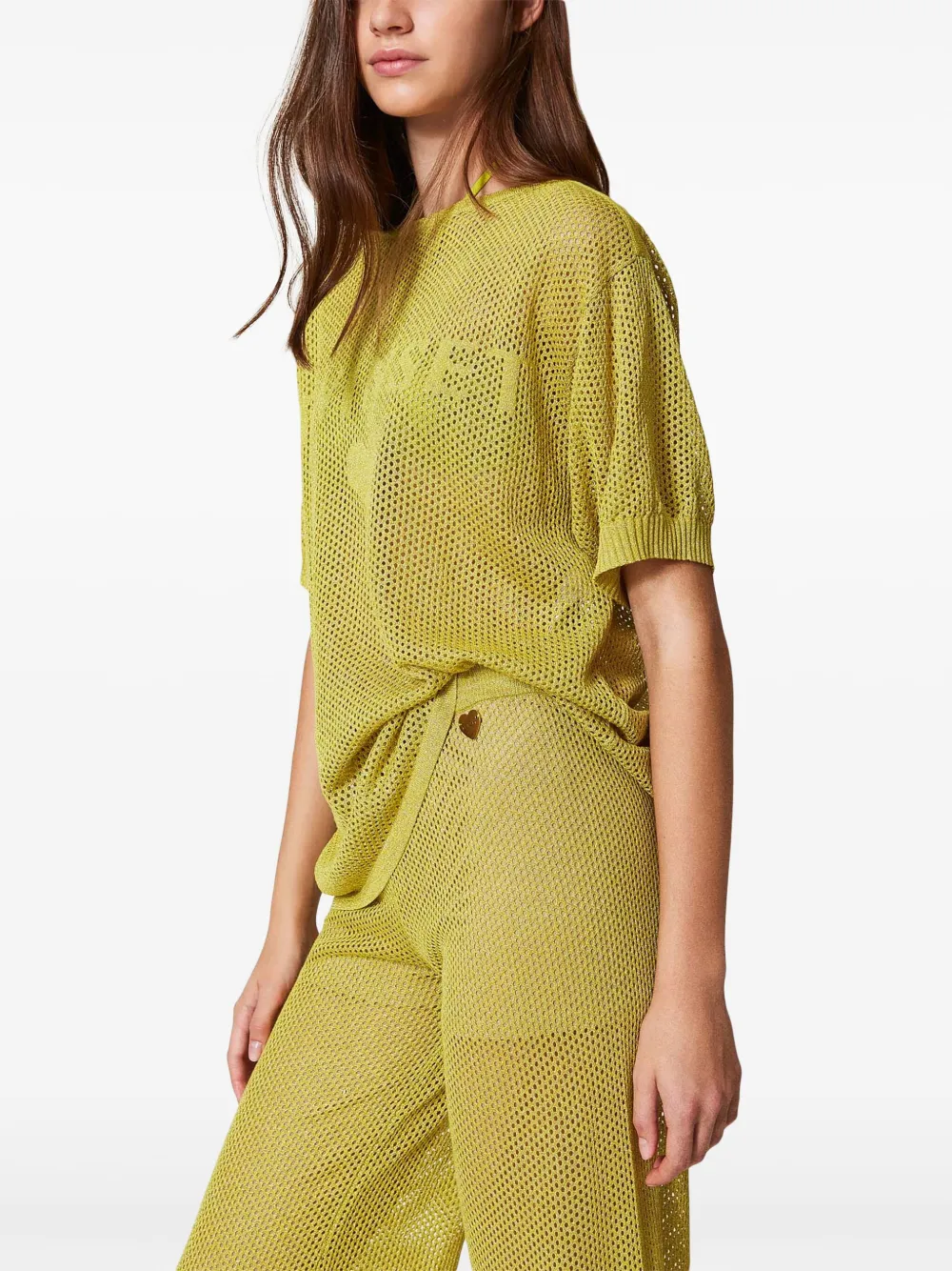 TWINSET Gebreid T-shirt Geel