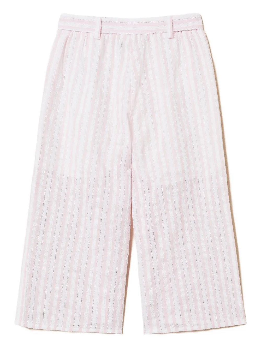 TWINSET Kids Gestreepte broek Roze