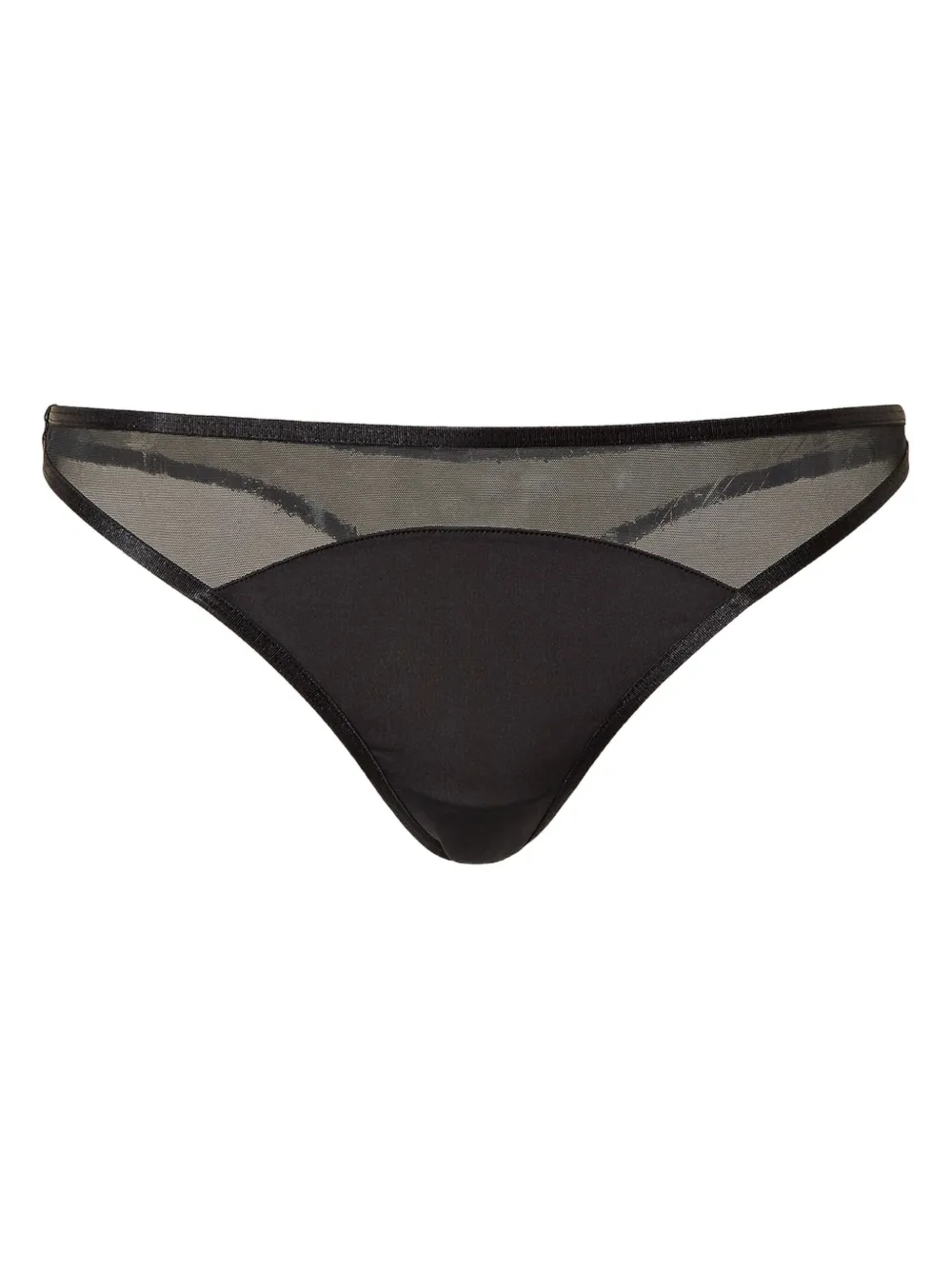 TWINSET String met doorzichtig detail Zwart