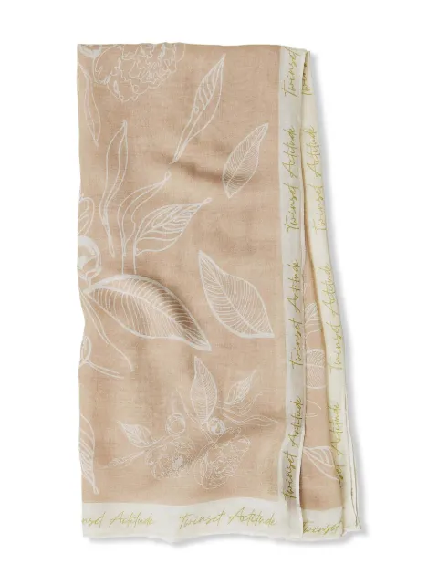 TWINSET floral-print scarf