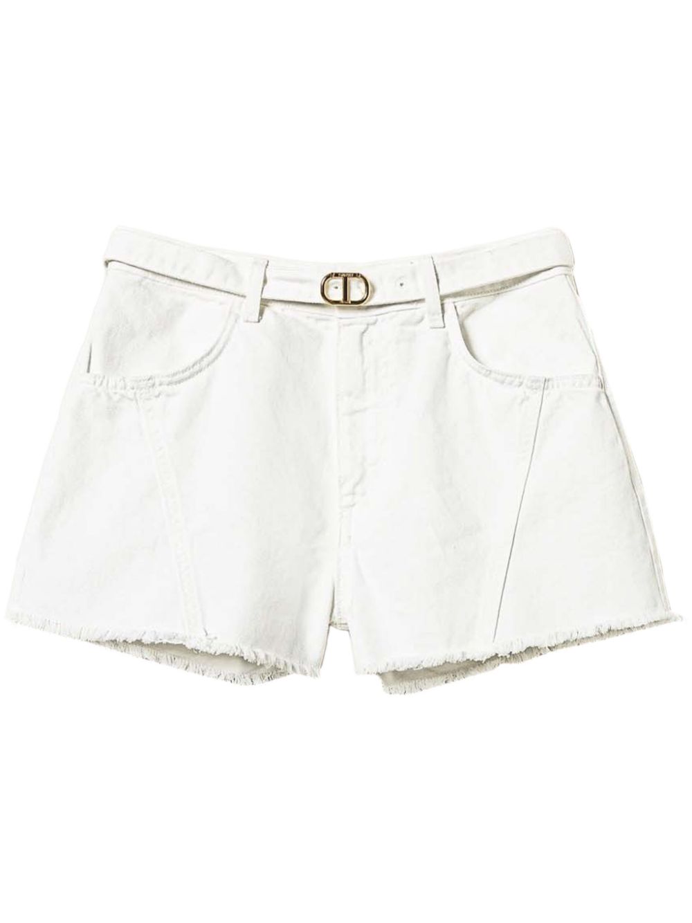 Oval T denim shorts