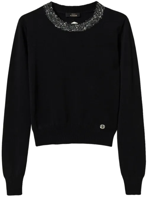 Pull cintré à sequins - TWINSET - Modalova