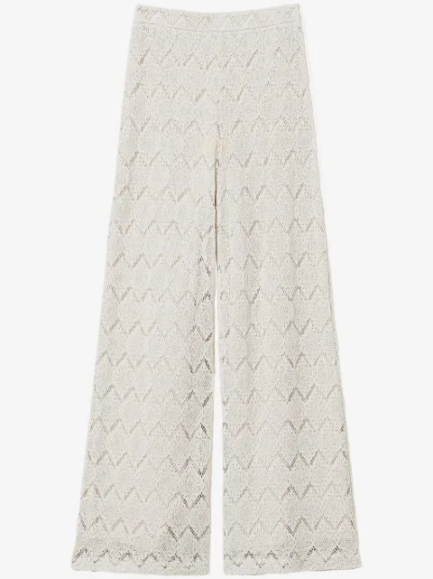 TWINSET macramé palazzo trousers