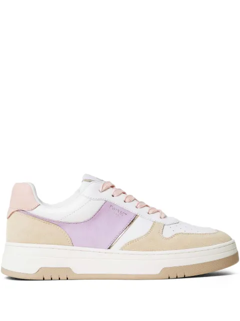TWINSET colour-block leather sneakers 