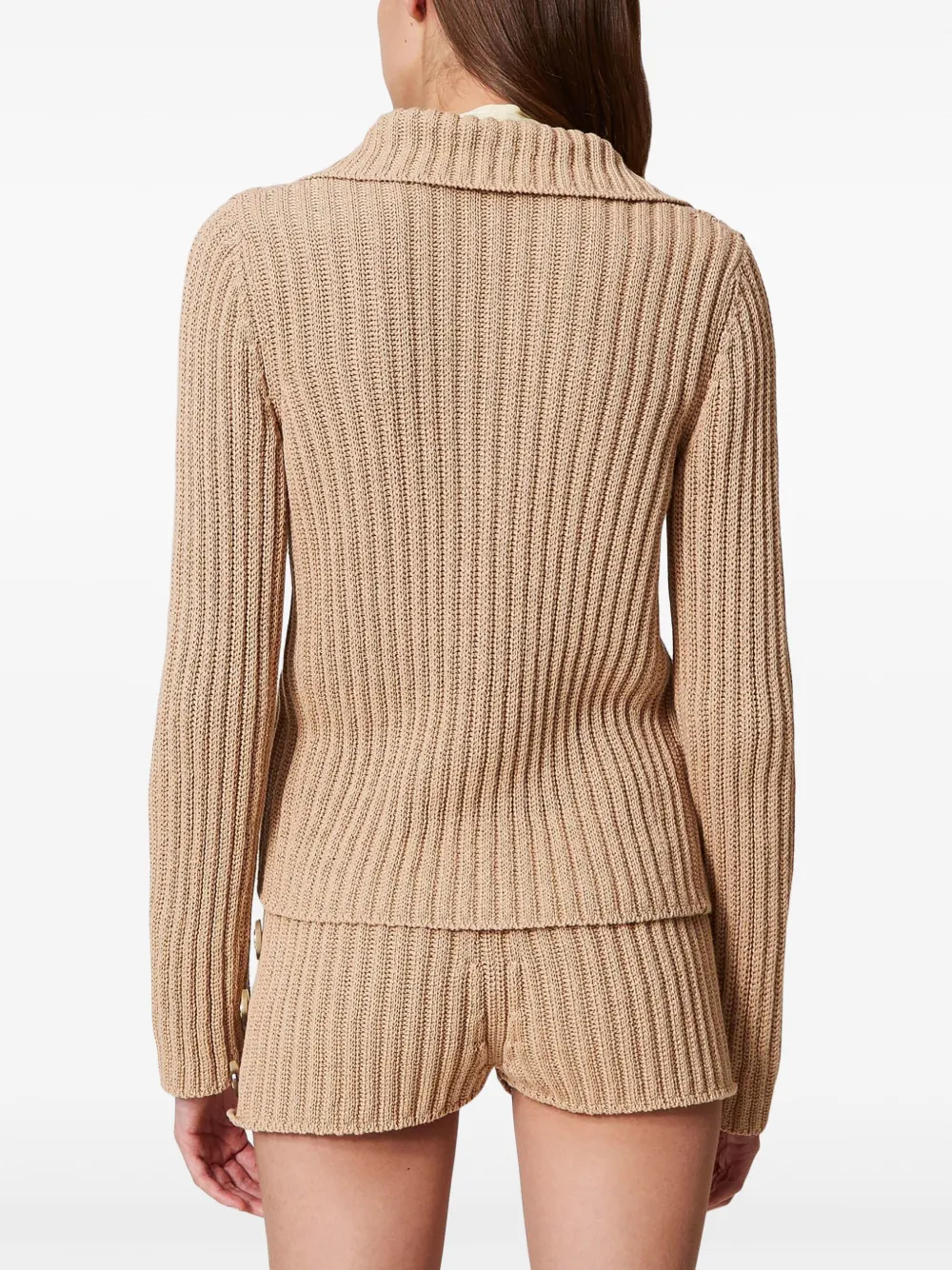 TWINSET OVAL T BUTTONS CARDIGAN