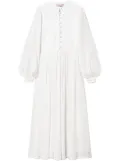 TWINSET plumetis linen maxi dress - White