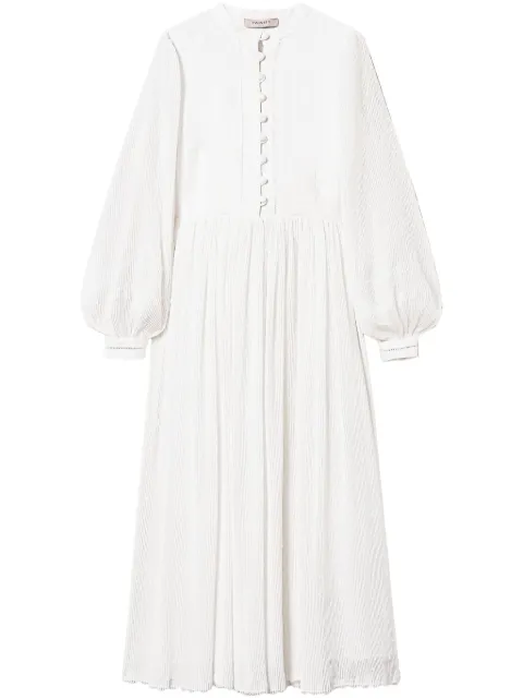 TWINSET plumetis linen maxi dress