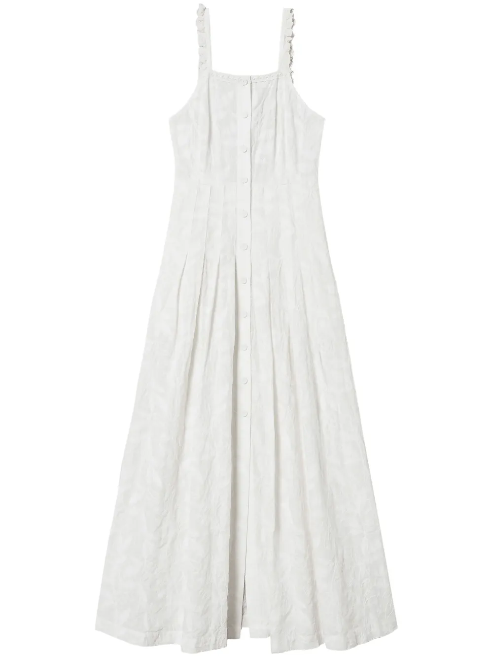 embroidered muslin maxi dress