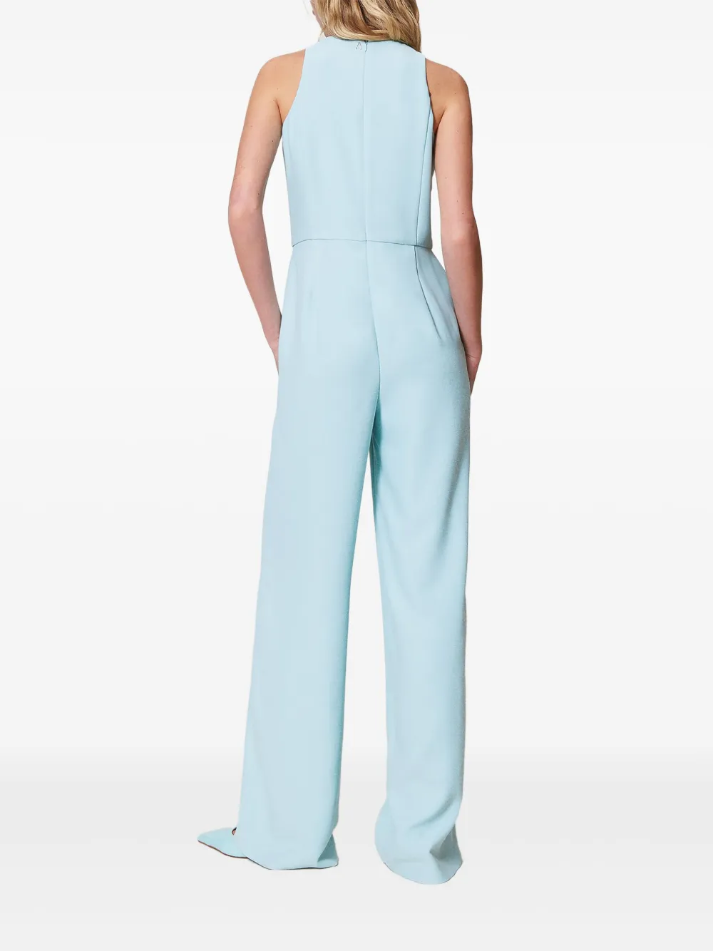 TWINSET Piquet jumpsuit Blauw