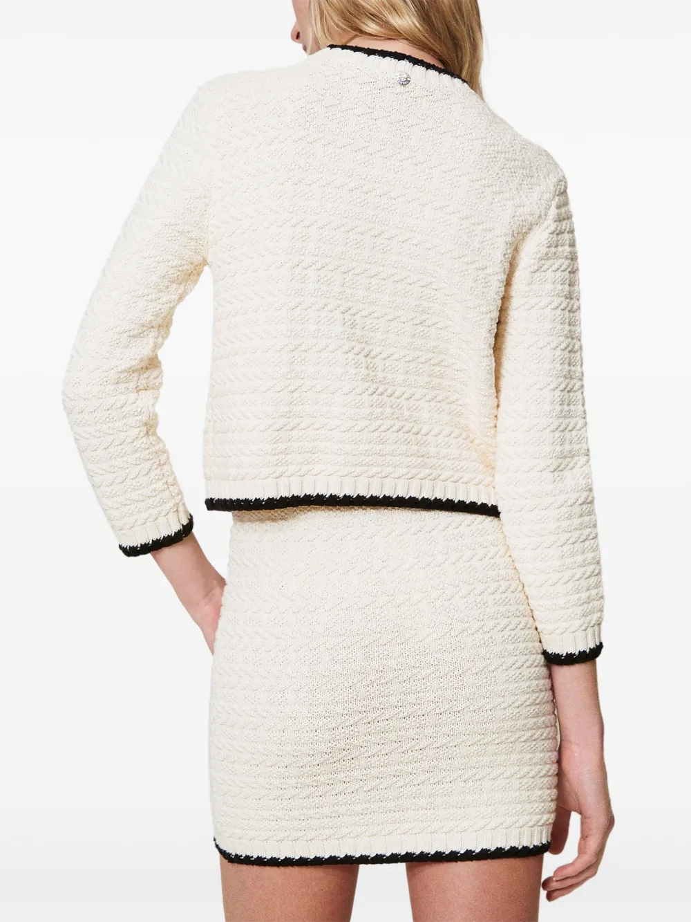 TWINSET Rok met jacquard Beige