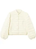 TWINSET logo-buttons puffer jacket - Neutrals