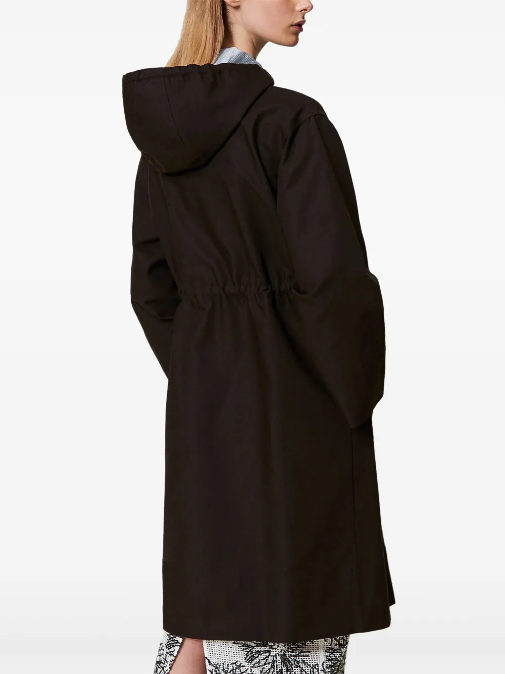 TWINSET Parka met capuchon Zwart