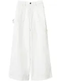 TWINSET wide-leg cargo jeans - White