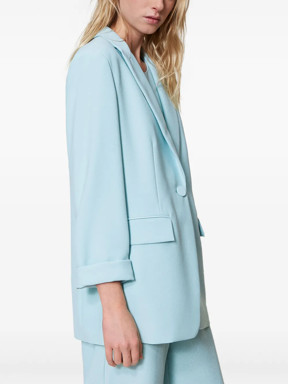 TWINSET Piquet blazer - Blauw