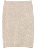 TWINSET sequinned skirt - Neutrals