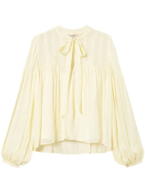 TWINSET stripe-jacquard blouse