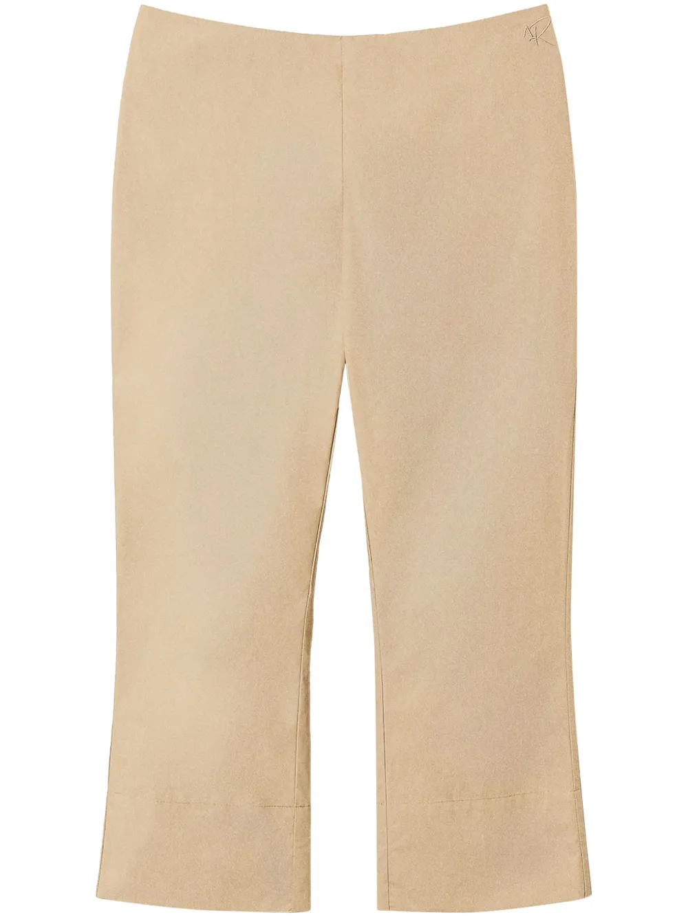 poplin cropped trousers