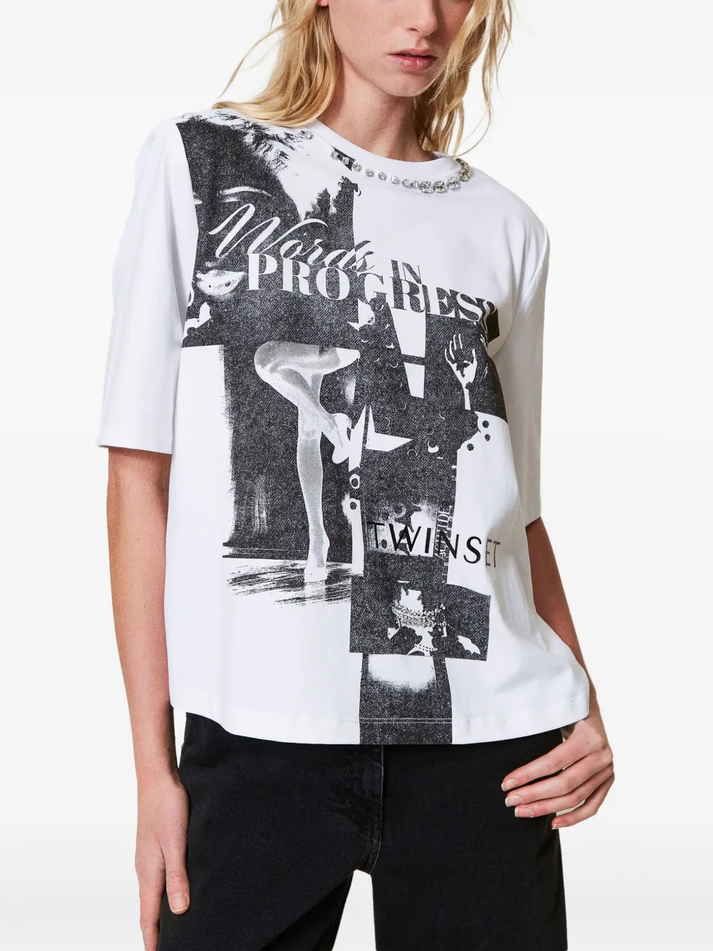 TWINSET T-shirt met print - Wit