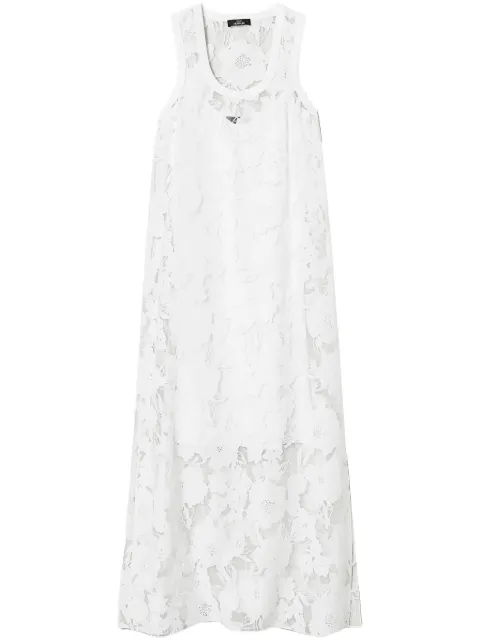 TWINSET vestido de organza con bordado floral