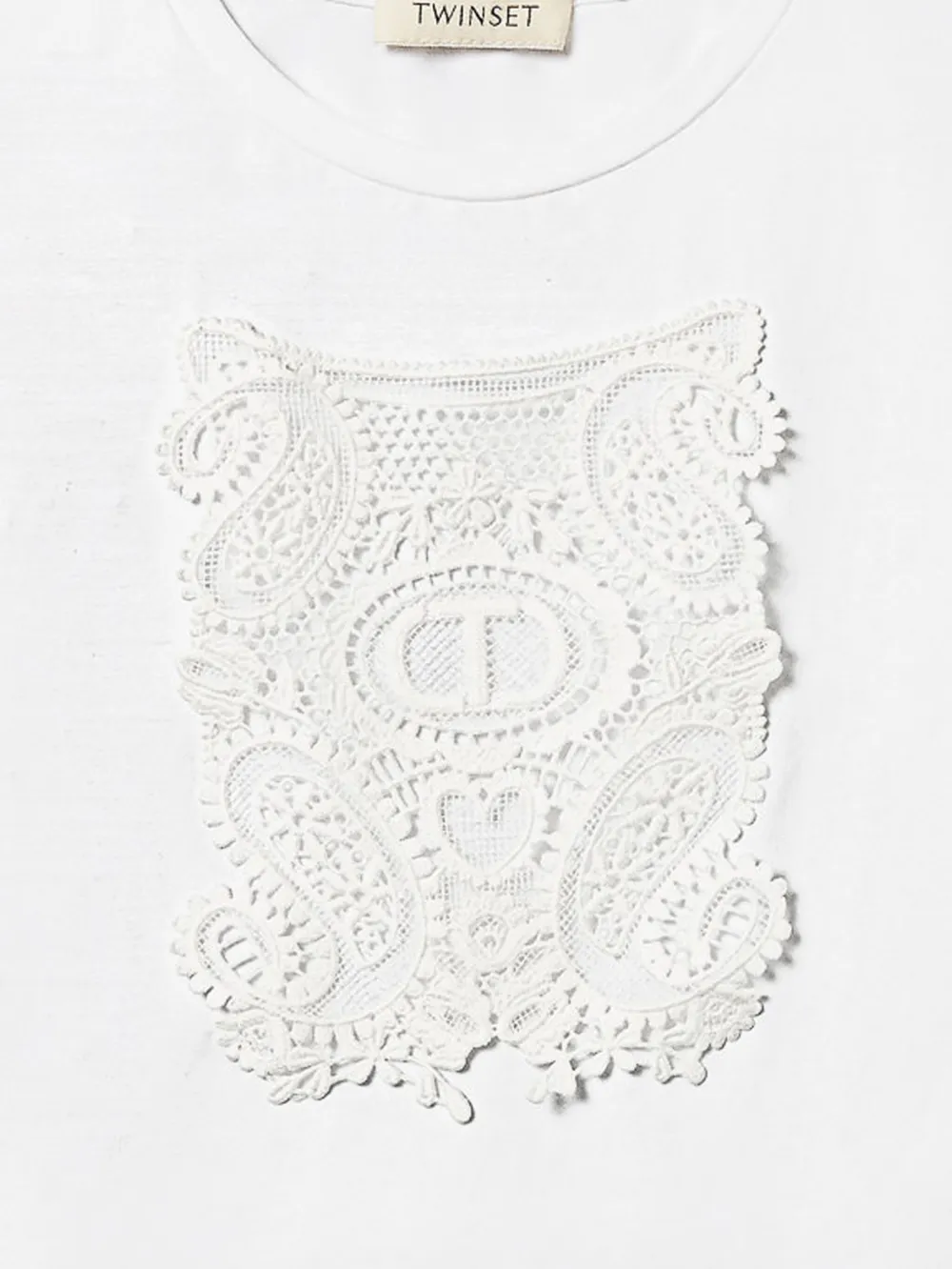 TWINSET Kids Gebreid T-shirt Wit