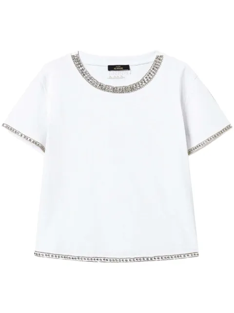 TWINSET crystal-trim T-shirt