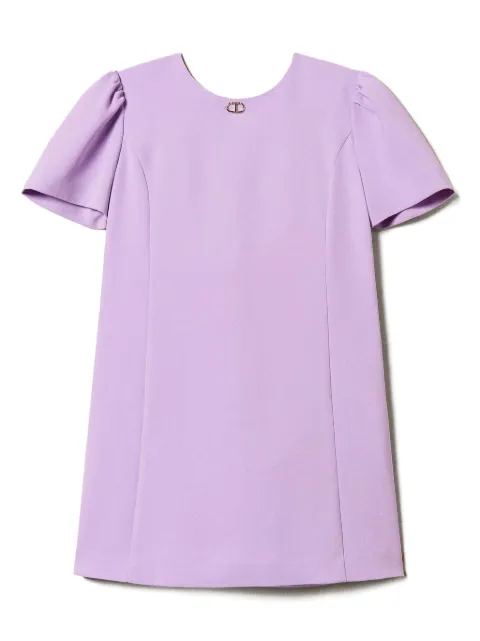 TWINSET Kids logo-plaque dress