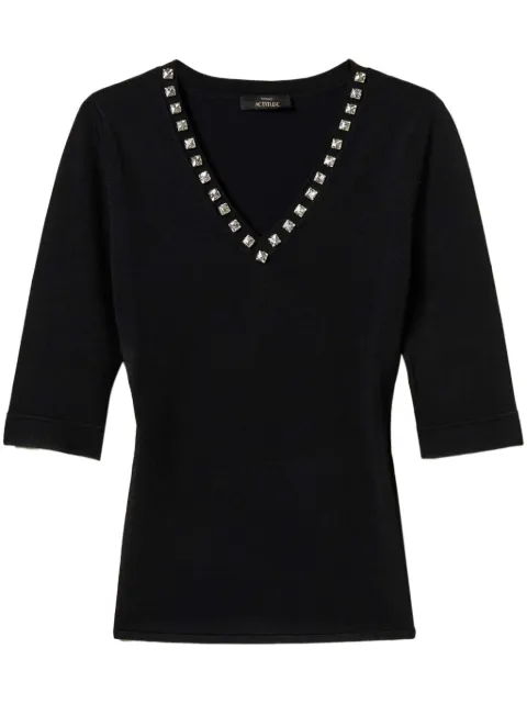 TWINSET rhinestoned T-shirt 