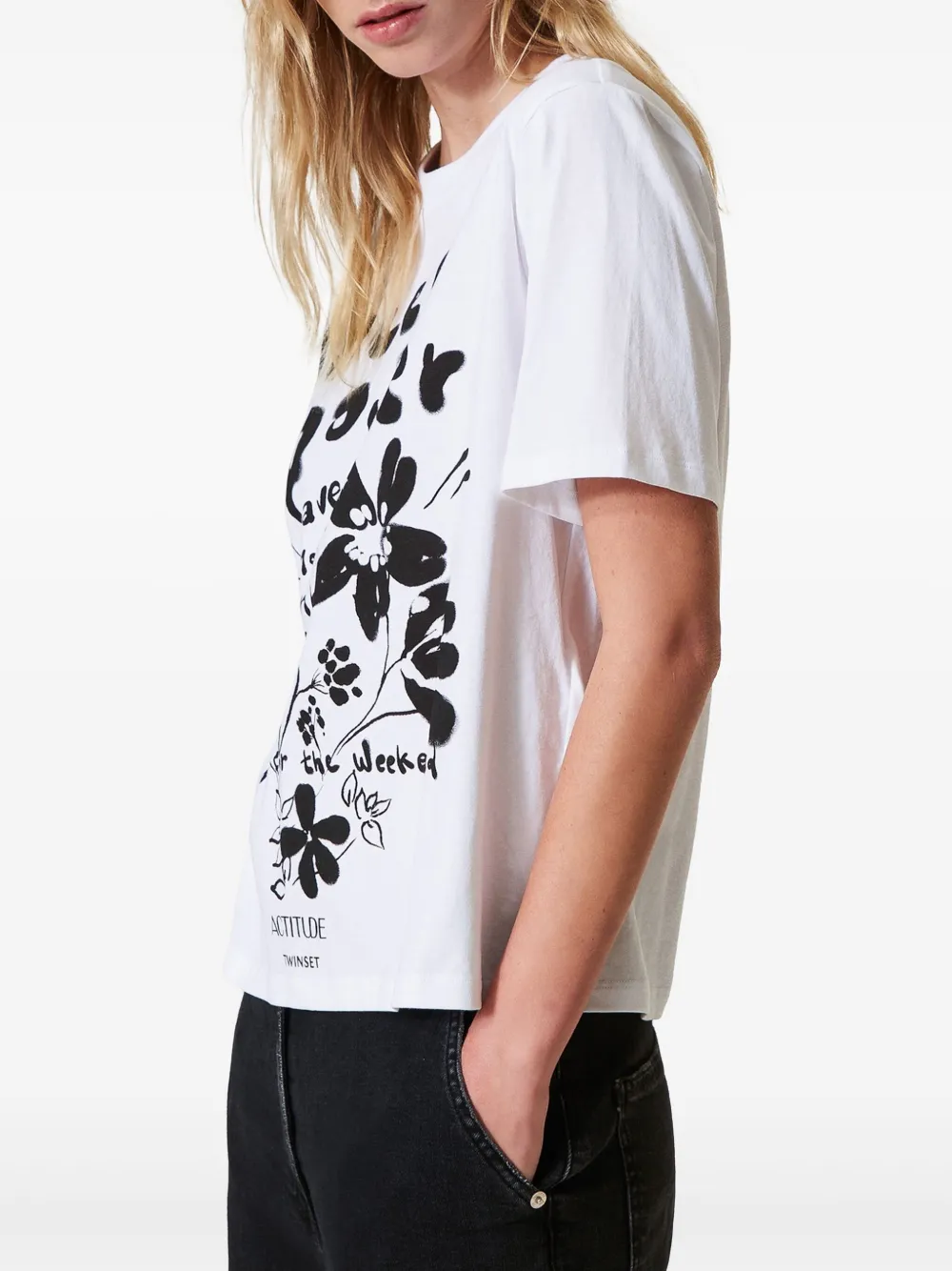 TWINSET printed T-shirt - Wit