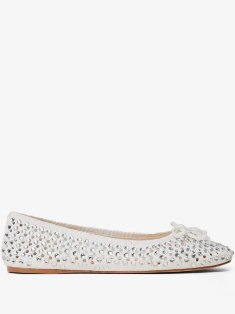 TWINSET rhinestone-embellished ballet flats