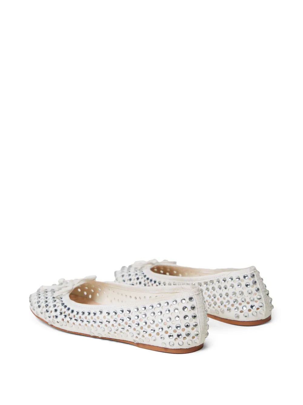 TWINSET Ballerina's verfraaid met stras Wit