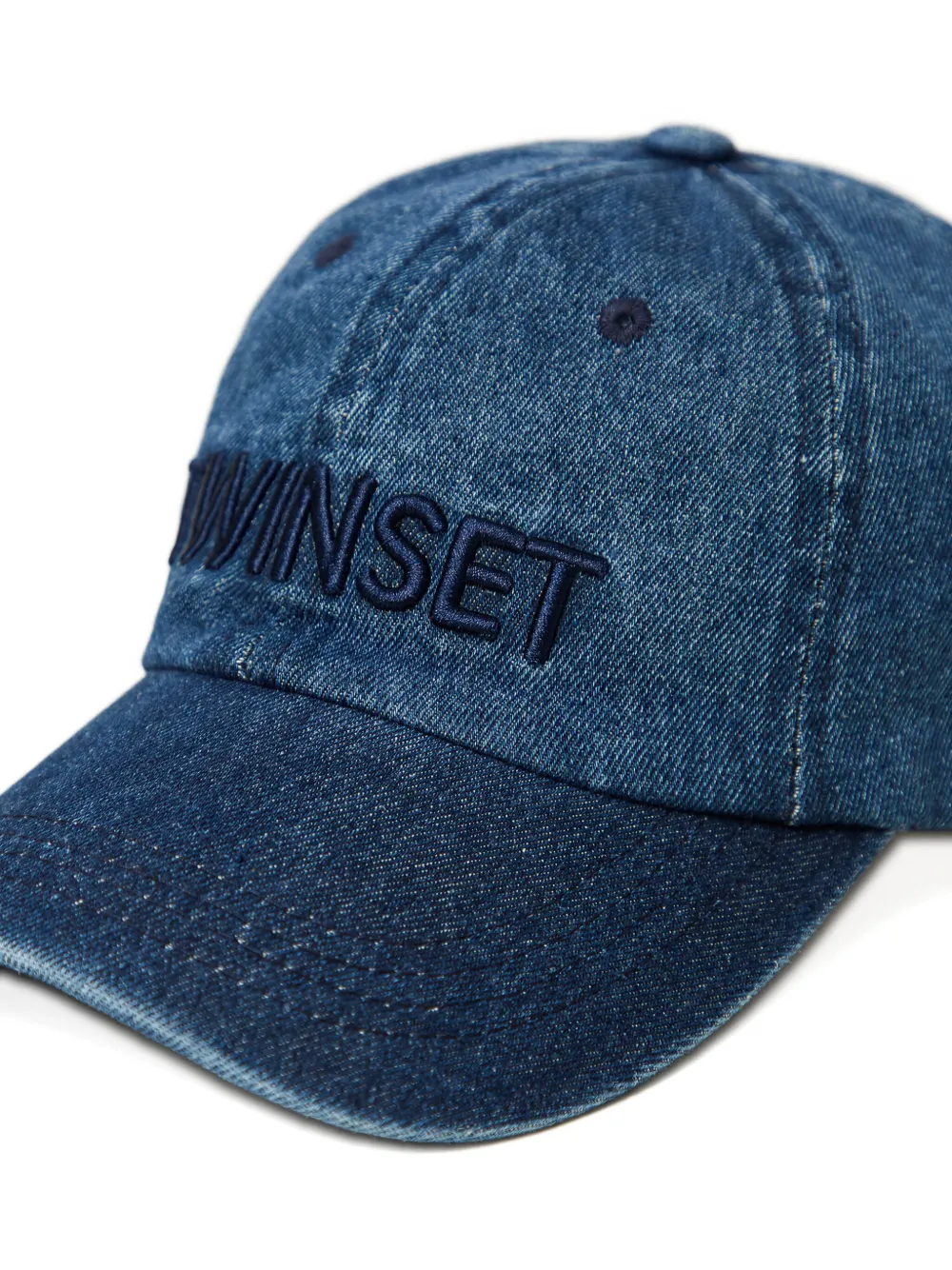 TWINSET Hoed met geborduurd logo Blauw