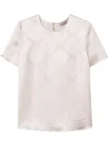 TWINSET Oval T-jacquard T-shirt - White