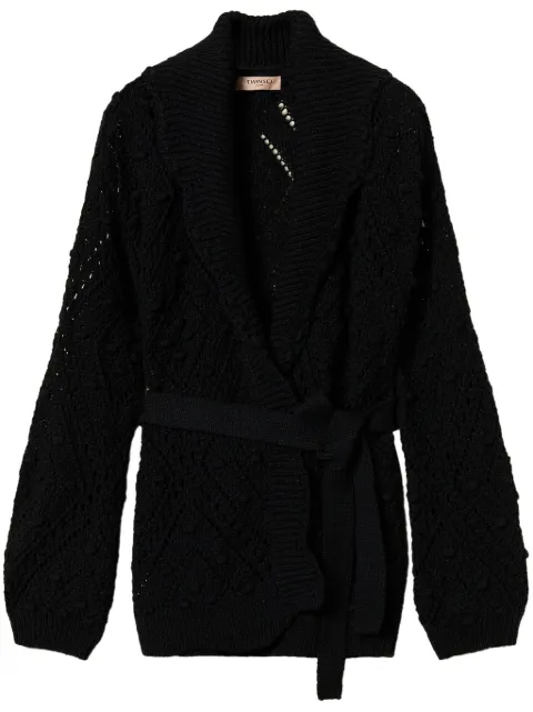 TWINSET knitted cardigan with belt