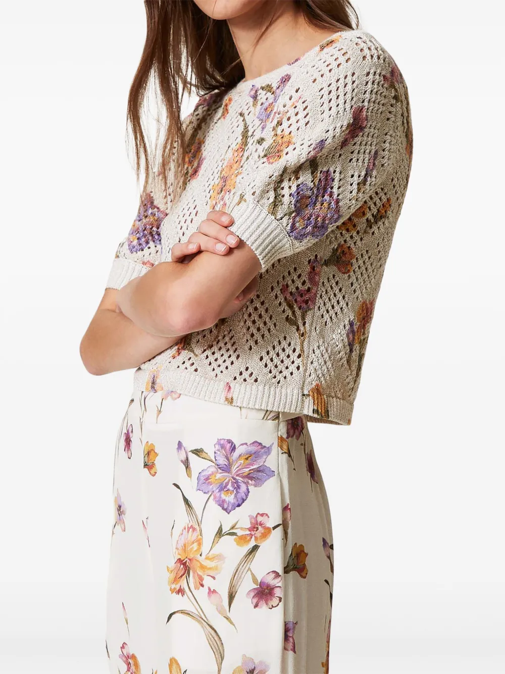 TWINSET floral-print sweater