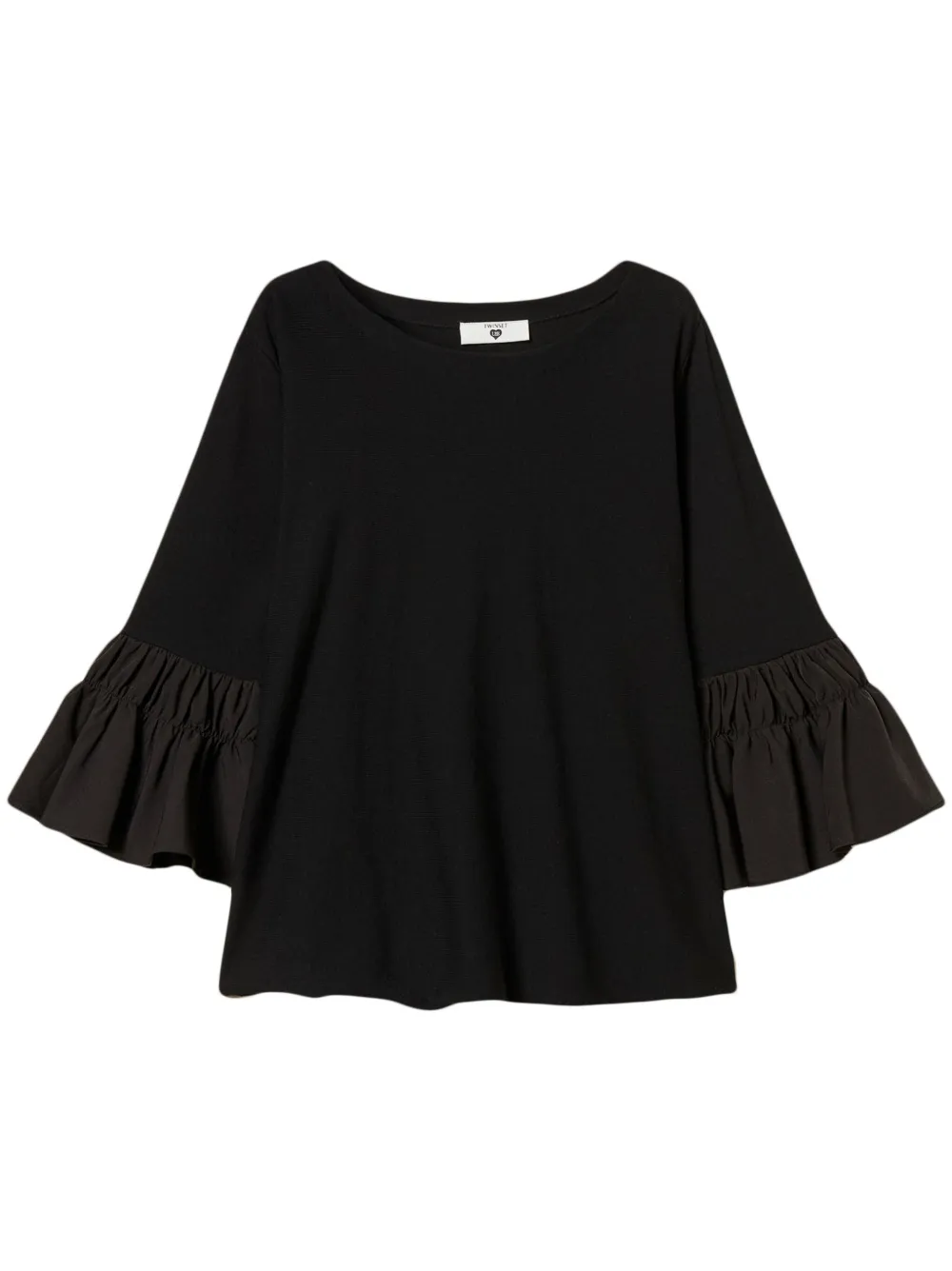 TWINSET flounce-sleeves sweater | Black | Image 1